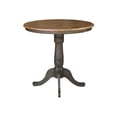 thumbnail image 4 of 36" Round Wood Counter Height Table With 2 Stools in Hickory/Washed Coal, 4 of 8