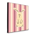 thumbnail image 1 of Carolines Treasures BB7084UP88 8 x 8 x 0.625 in. Rabbit on Stripes Artwork Panel Wall Decor, 1 of 1