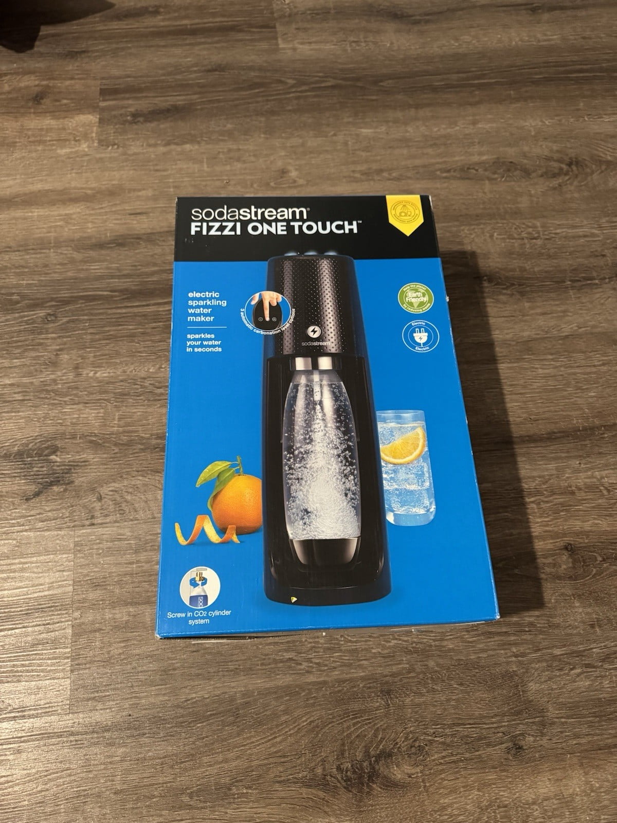 SodaStream One Touch Electric Sparkling Water Maker Kit, Black