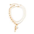 thumbnail image 2 of YYKihy Layered Necklaces For Women Girls Choker Wide Collar Gold Plated Multi Layer Necklace Chunky Paperclip Herringbone Chain, 2 of 9