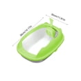 thumbnail image 2 of Semi-Enclosed Splash-Proof Cat Litter Box with Scoop, Low-Entry for Kittens, Spacious Interior, Easy-Clean, Eco-Friendly Material, Non-Slip Base, 2 of 6