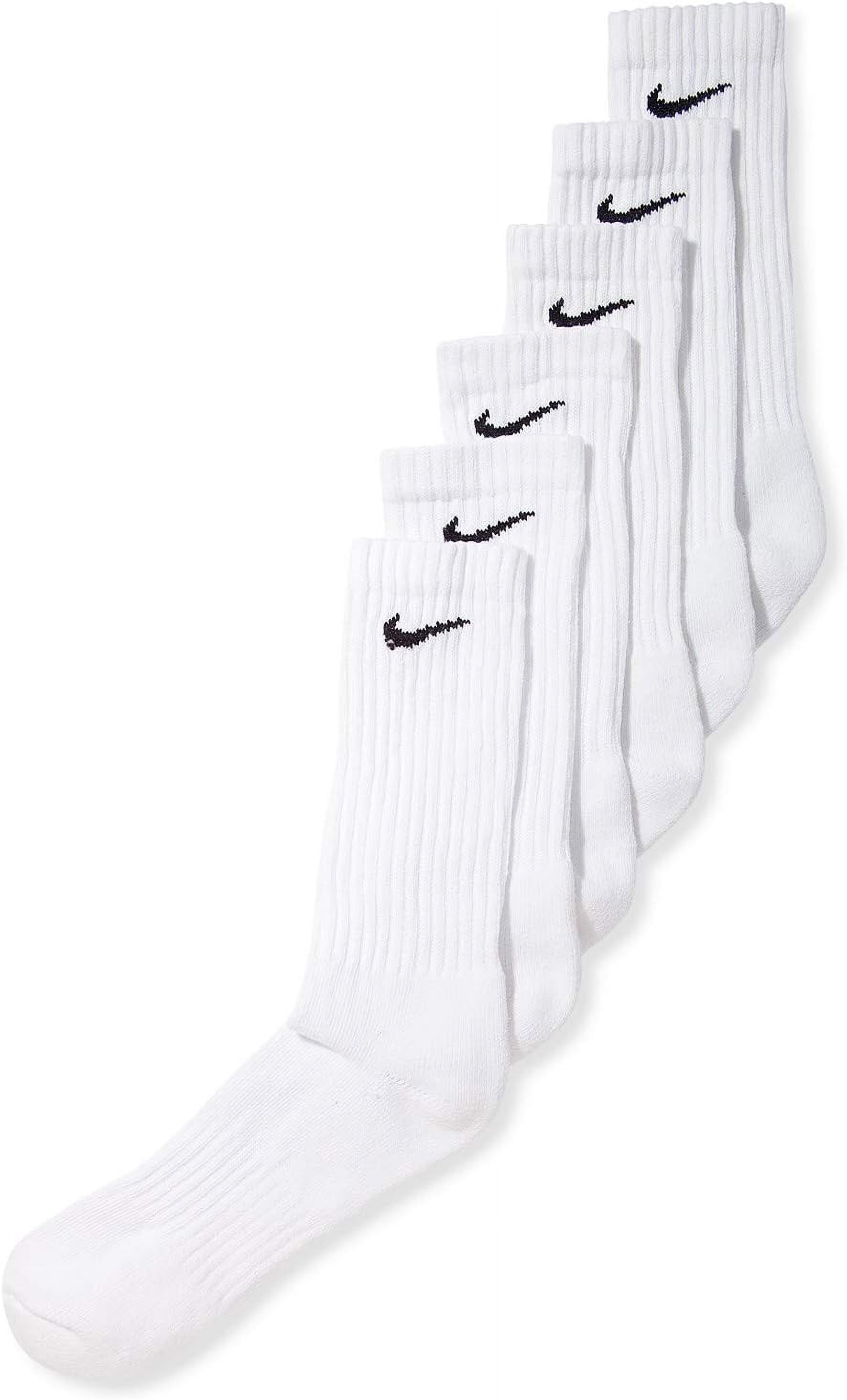 white nike crew socks dri fit