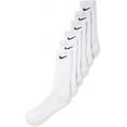 DriFit Classic Cushioned Crew Socks 6 PAIR White with Black Swoosh