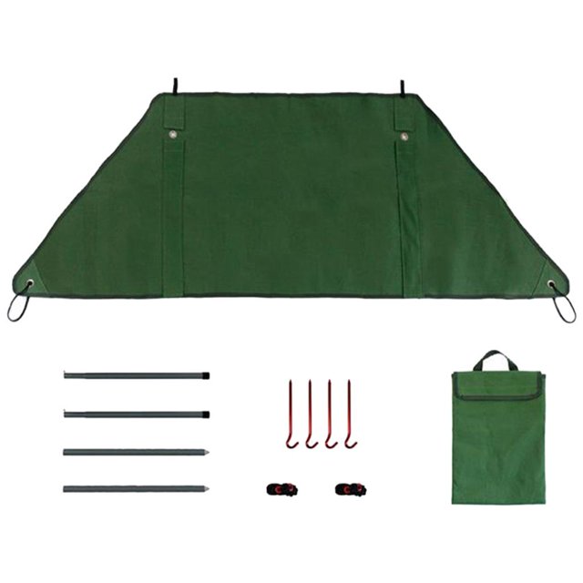 Estufa al aire libre parabrisas Cortavientos para acampar Plegable, Parabrisas para acampar libre, prueba a prueba de pared divisoria portátil - Los 80x165x60cm Fanmusic Estufa al aire libre parabrisas