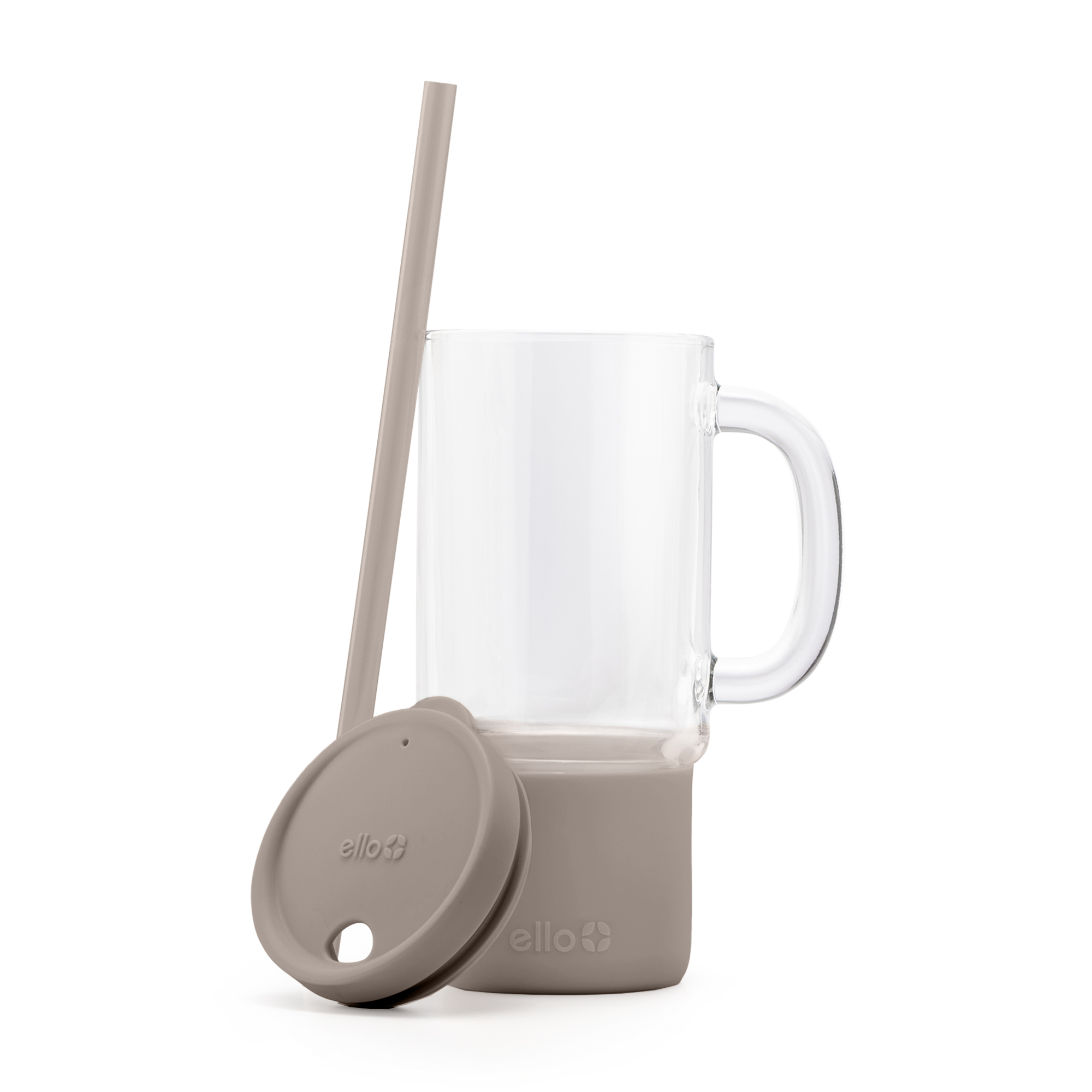 Ello Nova 18oz Glass Tumbler with Straw photo 4