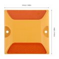 thumbnail image 7 of Clispeed 10Pcs Yellow Reflective Road Markers Plastic Sidewalk Safety Lane Reflectors, 7 of 7