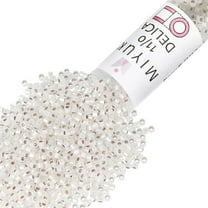Miyuki Delica Seed Beads – Size 11/0 (1.6 mm), DB0223, S/L Opal AB, 7.2 g, Approx. 1440 Beads