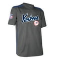 thumbnail image 2 of Men's  Stitches Charcoal New York Yankees Team V-Neck Jersey, 2 of 3