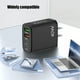 thumbnail image 4 of Cargador USB 2U+2C, dispositivos compatibles, negro, 4 of 6