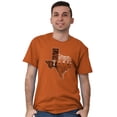 thumbnail image 5 of Texas Slang Funny State Shape TX Men's Graphic T Shirt Tees Brisco Brands S, 5 of 6