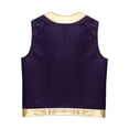 thumbnail image 6 of iiniim Men's Soft Velvet Sleeveless Vest Arabian Prince Lamp Cosplay Halloween Waistcoat Purple XXL, 6 of 7