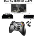 thumbnail image 5 of Wireless Controller for Xbox 360, Xbox 360 Joystick Wireless Game Controller for Xbox & Slim 360 PC, Black, 5 of 5