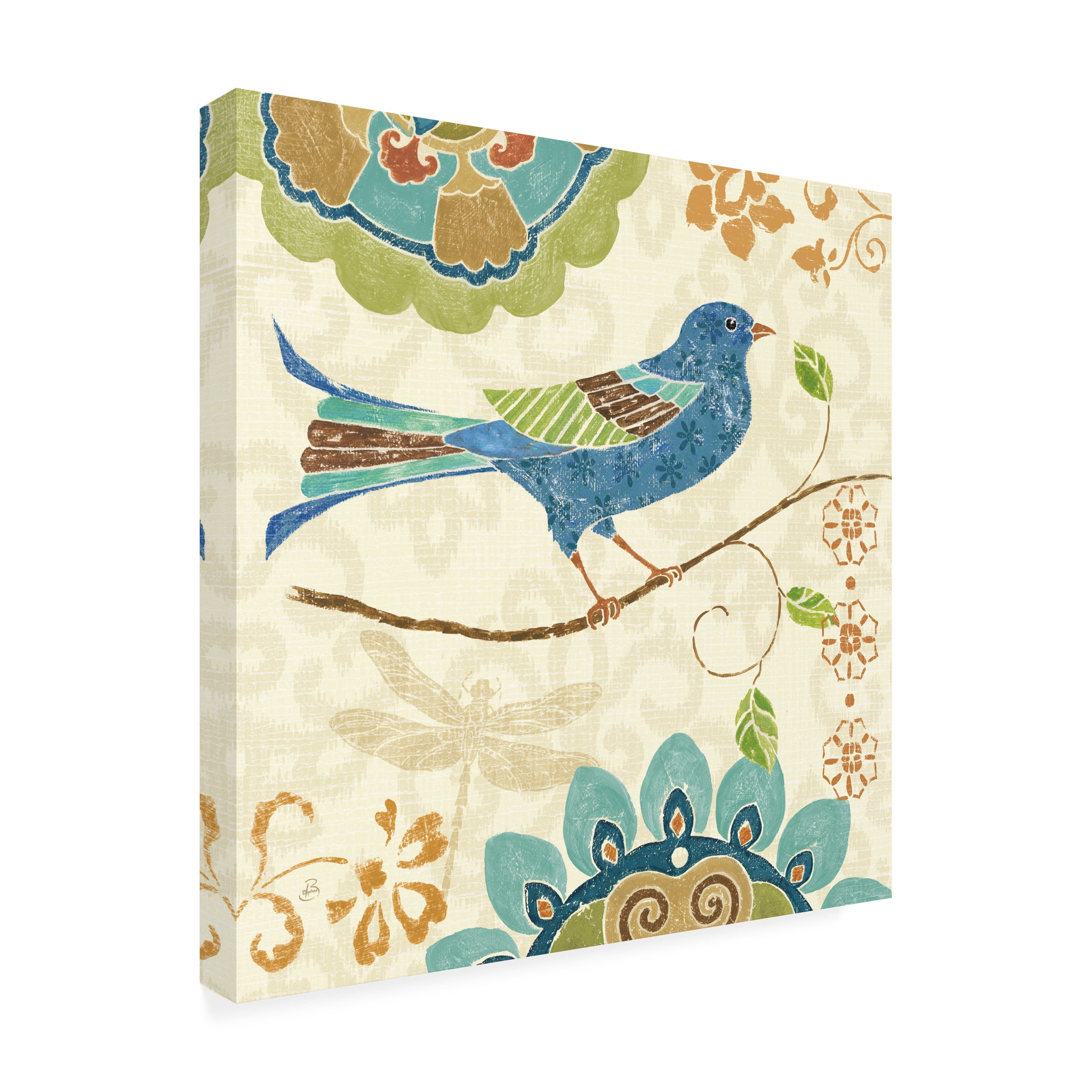 Daphne Brissonnet 'Eastern Tales Birds I' Canvas Art