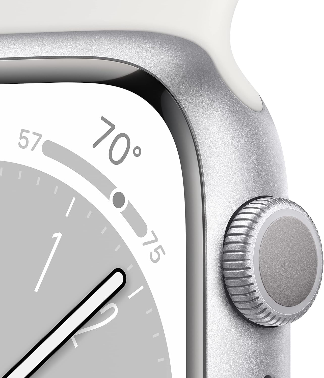 Restored Apple Watch Series 8 (GPS + Cellular, 45 mm) Silver Aluminum Case with Silver Sport Band Bundle 5 Bonus Bands, Charging Stand, Screen Protector, & 2 amp charger (Refurbished)