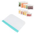 thumbnail image 4 of Food Saver Bags, Freezer Bags Leaking-proof  For Storing Meat Fruits Vegetables For Refrigerator Plane Green 23x17cm, 4 of 8