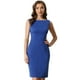 thumbnail image 1 of Vestido tubo sin mangas para mujer cuello barco casual vestidos de oficina Azul L, 1 of 6
