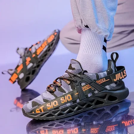 

Men‘s Running Shoes Camo Blade Type Sneakers