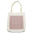 thumbnail image 1 of Ethnic Tote Bag, Paisley Leaves Mehndi Middle Eastern Traditional Oriental Folk Boho, Cloth Linen Reusable Bag for Shopping Books Beach and More, 16.5" X 14", Cream, by Ambesonne, 1 of 2