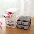 thumbnail image 4 of ziyahi Organizer Storage Drawer - plify Life With Smart Storage Solutions Multi-Layer Desktop Drawer brown three layers 1Set, 4 of 6
