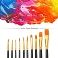 thumbnail image 4 of Acrylic Paint Brush Set 10Pcs Nylon Hair Brushes for All Purpose Oil, 4 of 6