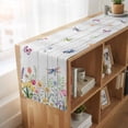 thumbnail image 6 of Table Runners 72 Inches Long Dress Scarves, Wildflowers Farmhouse Kitchen Table Runner, Coffee Tablerunners, Spring Farmhouse Tulip Floral Leaf Wooden Grain 16x72 Inch, 6 of 9