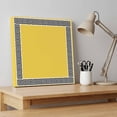 thumbnail image 4 of Ships Next Day Canvas Wall Art 8"x8", Yellow Wood Framed Canvas Print Painting, Black White Modern Geometric Abstract Art Ready to Hang Small Picture Wall Decor for Home Bathroom Nursery Kitchen, 4 of 9