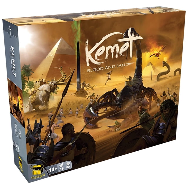 Matagot Kemet Blood and Sand Board Game (Revised Edition) | Strategy Board Game for Teens and Adults