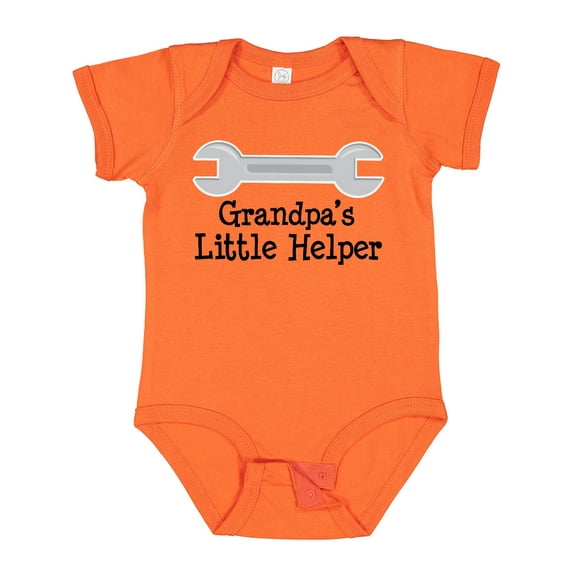 Inktastic Grandpa's Little Helper Boys or Girls Baby Bodysuit