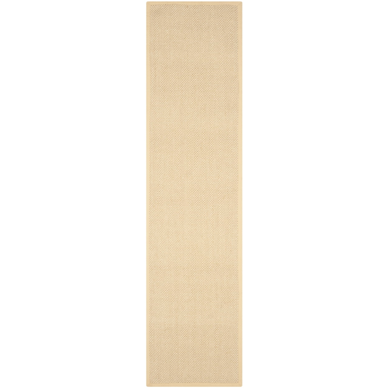 SAFAVIEH Natural Fiber Juniper Border Sisal Area Rug, Maize/Wheat, 4' x 6'