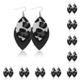 thumbnail image 1 of Minnieouse Pendientes con estampado de leopardo, colgantes para niñas, joyería para niña, colgante de orejas de cuero, gotas Type2 NO2, 1 of 6