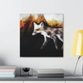 thumbnail image 3 of Fox in the Flame - Canvas, 3 of 10