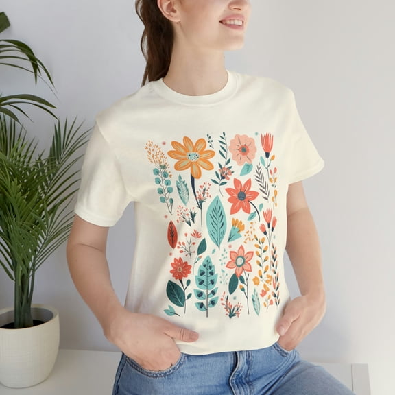 Wildflower T-shirt, Wild Flowers, Floral,Gift, Ladies Shirts, Mother's Day