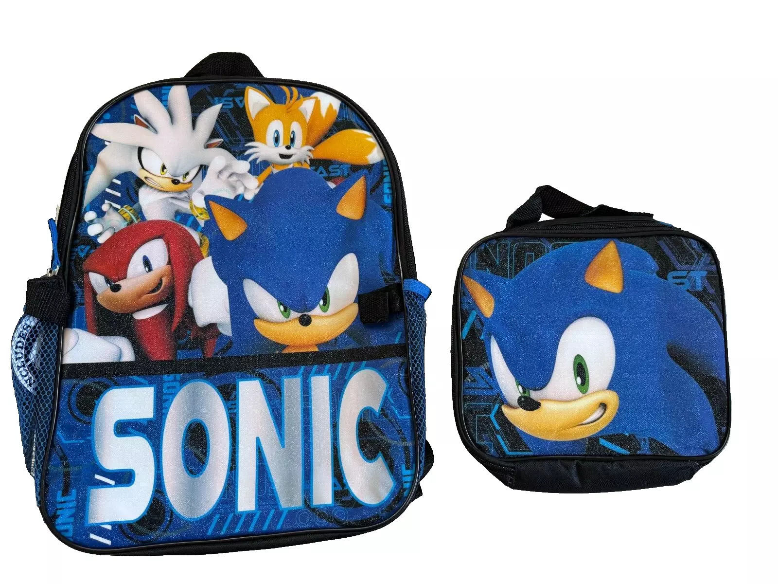 Sonic the Hedgehog 16" Backpack with Lunch Bag- B24SH60641