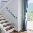 thumbnail image 5 of 3 Pack Bathroom Grab Bar for Commercial, Black Shower Grab Bar, Handicap Balance Bar,Anti Slip Safety Hand Rail for Elderly Injury Senior Assist Bath Handle(Black, 18", 36", 42"), 5 of 5