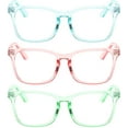 thumbnail image 4 of OWL Blue Light Blocking Square Glasses for Adults (3 Pack), 4 of 5