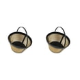 thumbnail image 2 of jesticaly Coffee Filter Screen Professional Strainer Tools Permanent High Intensity Temperature-Proof Colander Device Home Shop Kitchen 11.00*8.00*6.50cm/ 2Set, 2 of 6