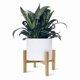 thumbnail image 3 of Wooden Four-Legged Plant Stand for Flower Pots and Succulents Garden Patio Display Shelf Home Decor Base Holder, 3 of 5