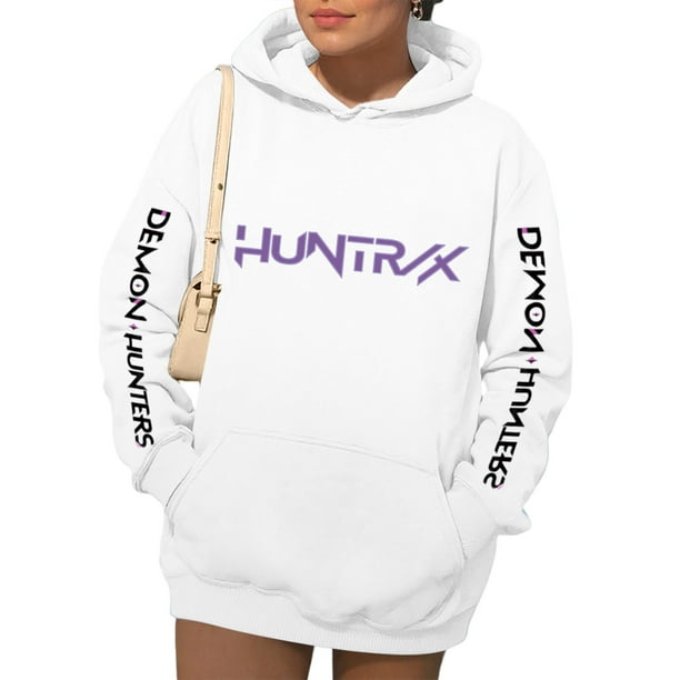 Pop cazadora para niña Demo-n Hoodie Hunters,Rumi,Mire Zoeyy Kids Long Sleeve Sweatshirt,Cute Anime Chibi Style Tee for Fans, Teen Girls & Women | Soft Comfortable Casual Daily Tops