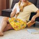 thumbnail image 5 of Fotbe Honeycombs Pantalones Cortos de Pijama para Hombre, Ropa de Dormir, Pantalones de Pijama Cortos para Hombre-Large, 5 of 6