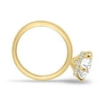 thumbnail image 2 of SOLITAIRE JEWELS solitaie Moissanite diamond Engagement Ring/ Minimalist 14k Solid Gold Hidden Halo moissanite Diamond Solitaire Engagement Ring/ Bridal Promise Ring, 2 of 8