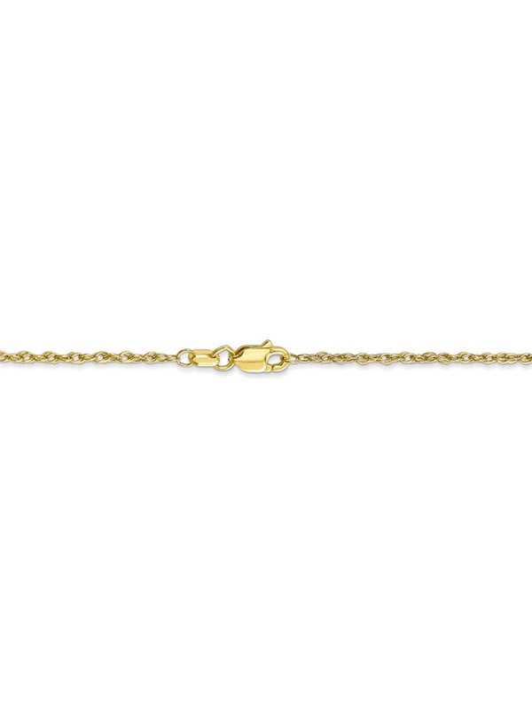 1.5 mm 10k Yellow Gold Loose Rope Chain 