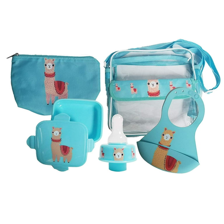 Refresh-A-Baby Feeding Essentials Kit for Feeding on The go Includes:  Universal Bottle Top Adaptor Resealable Container Silicone Bib Clear Travel  Bag