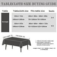 thumbnail image 4 of 60"x84" Dark Green and Pink Rectangular Tablecloth - Elegant, Durable, Washable, Ideal for Weddings, Valentine's Day, and Party Decorations, 4 of 5