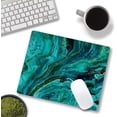 thumbnail image 4 of Mouse Pad, Green Marble Mouse Pad Non-Slip Rubber Base Gaming MousePads for Computers Laptop Office, Cute Mouse Pads with Designs for Women, 9.5"x7.9"x0.12" Inch, 4 of 6