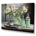 thumbnail image 2 of Designart "Wisdom of Sage Herbs V" Extra Large Floral Wall Art - Traditional Green Herbs Entryway Wall Art Print, 2 of 4