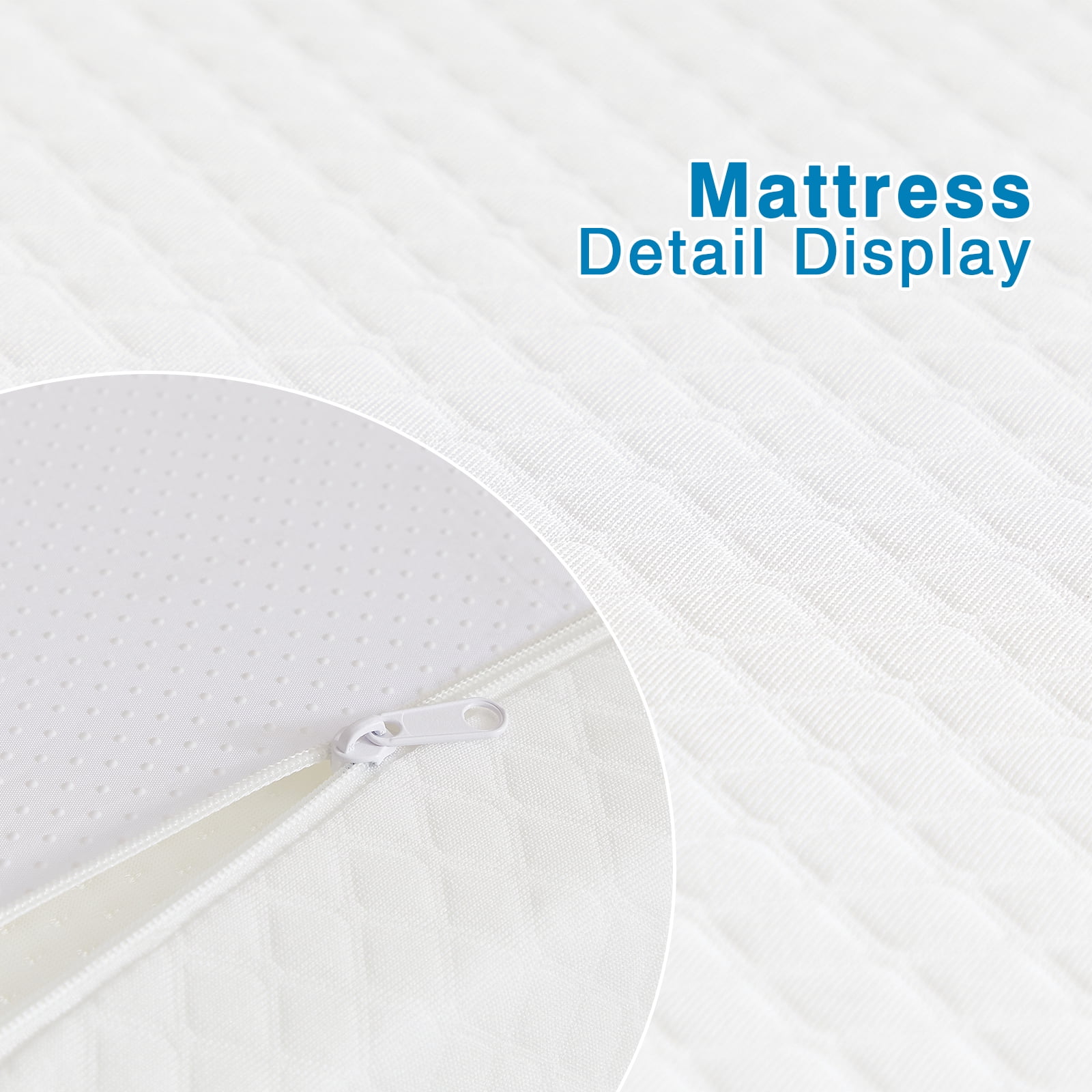 VFD 6" Twin XL Size Memory Foam Mattress, Medium Feel