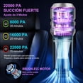 thumbnail image 2 of Kisfam Aspiradora para Auto, Aspiradora Mini de Alta Potencia 22000PA, Recargable Aspiradora de Mano, Soplador de Aire Inalámbrico y Aire Comprimido Portátil para Coche y Hogar (Púrpura Plateado), 2 of 5