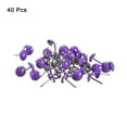 thumbnail image 3 of Uxcell 40Pack 11mmx17mm Round Head Decorative Upholstery Tacks Furniture Nails, Purple, 3 of 6