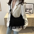 thumbnail image 2 of Axila Bag Hobo Crossbody Vintage Finger Tassel Gamuza para Mujeres, 2 of 7