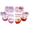 thumbnail image 2 of Juego de cubiertos Kawaii Hello Kitty para niños, vajilla de Anime Sanrio, tazón, bandeja de frutas, plato de cena, tazón de arroz de alimentación para bebés, regalo para niños, 2 of 4